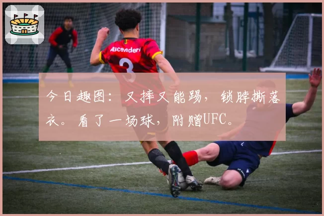 今日趣图：又摔又能踢，锁脖撕落衣。看了一场球，附赠UFC。